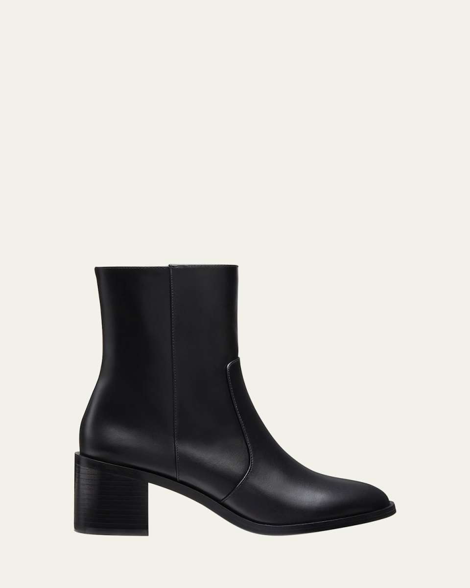 Esme Leather Zip Booties